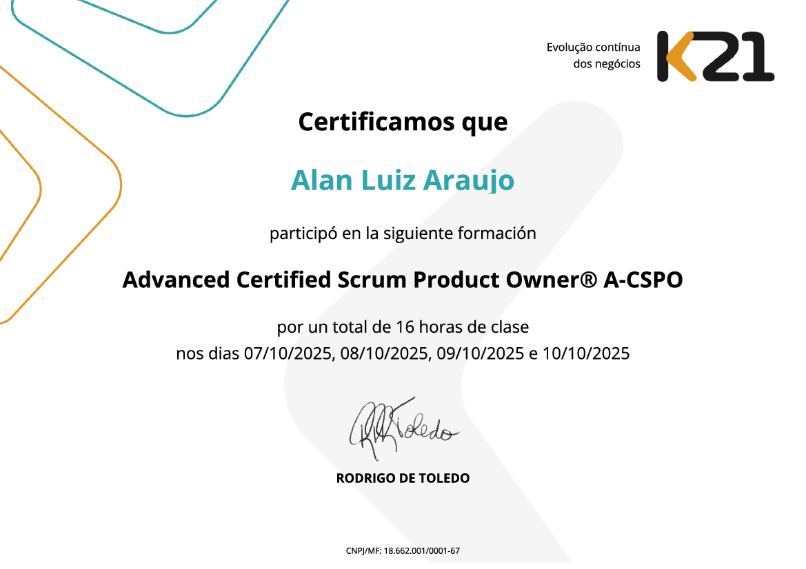 Certificado K21